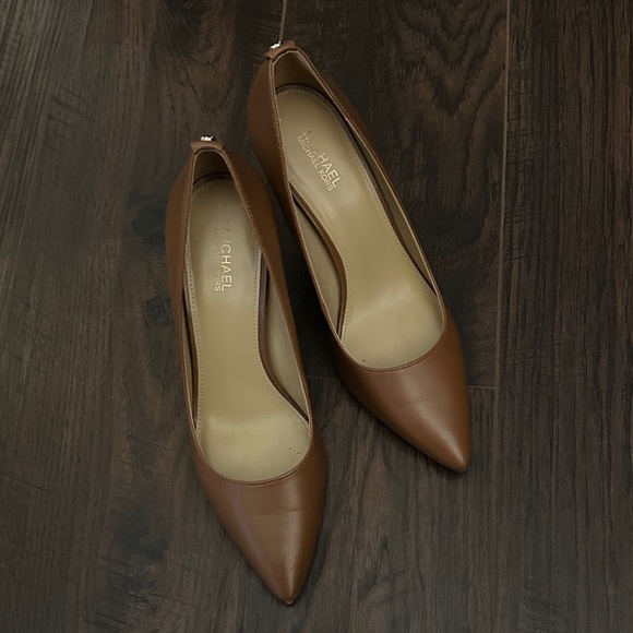 Michael Kors Brown Leather Heels - Picture 1 of 4